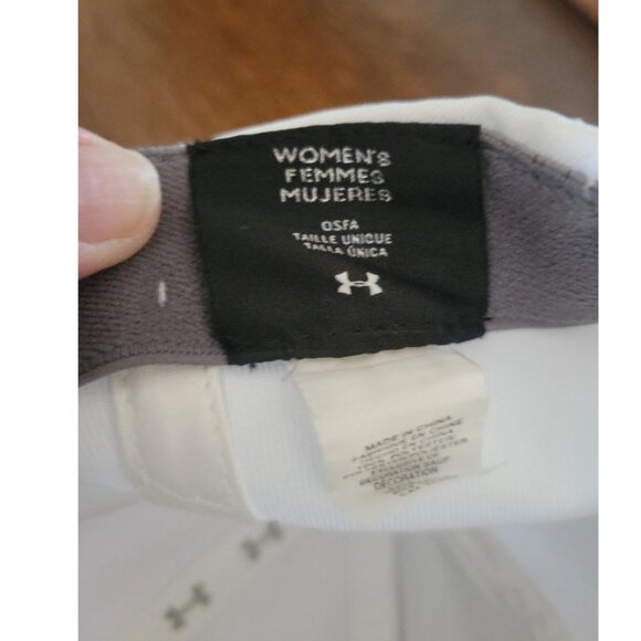 UNDER ARMOUR White Women's Logo One Size OSFA Hat Cup - Picture 4 of 7